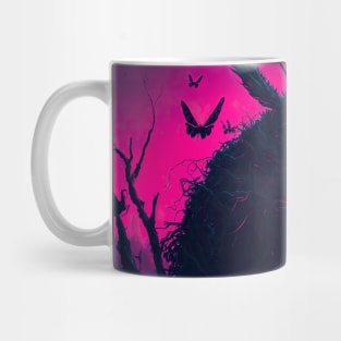 Cute Alien Cyberpunk Insect In A Swamp Mug